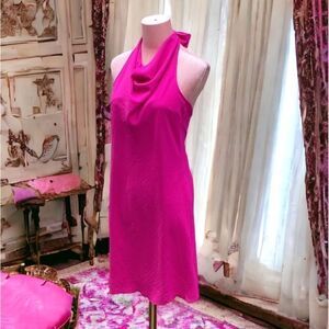 SEE YOU MONDAY NWT HOT BRIGHT FUCHSIA PINK HALTER MINI DRESS MEDIUM